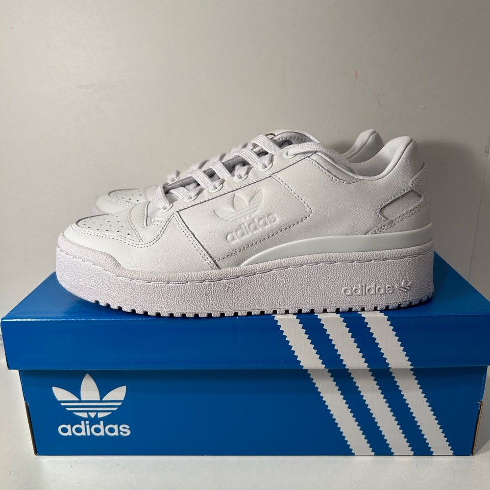 Adidas forum bold white
